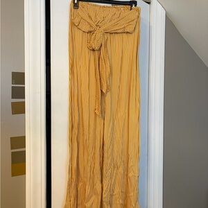 Nasty Gal Mustard Striped Pant and Bando